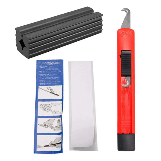 Professional Golf Club Regripping Kit - 13 Grip Tape Strips with Removal Tool, Rubber Vise Clamp & Cover for Complete Club Grip Repair