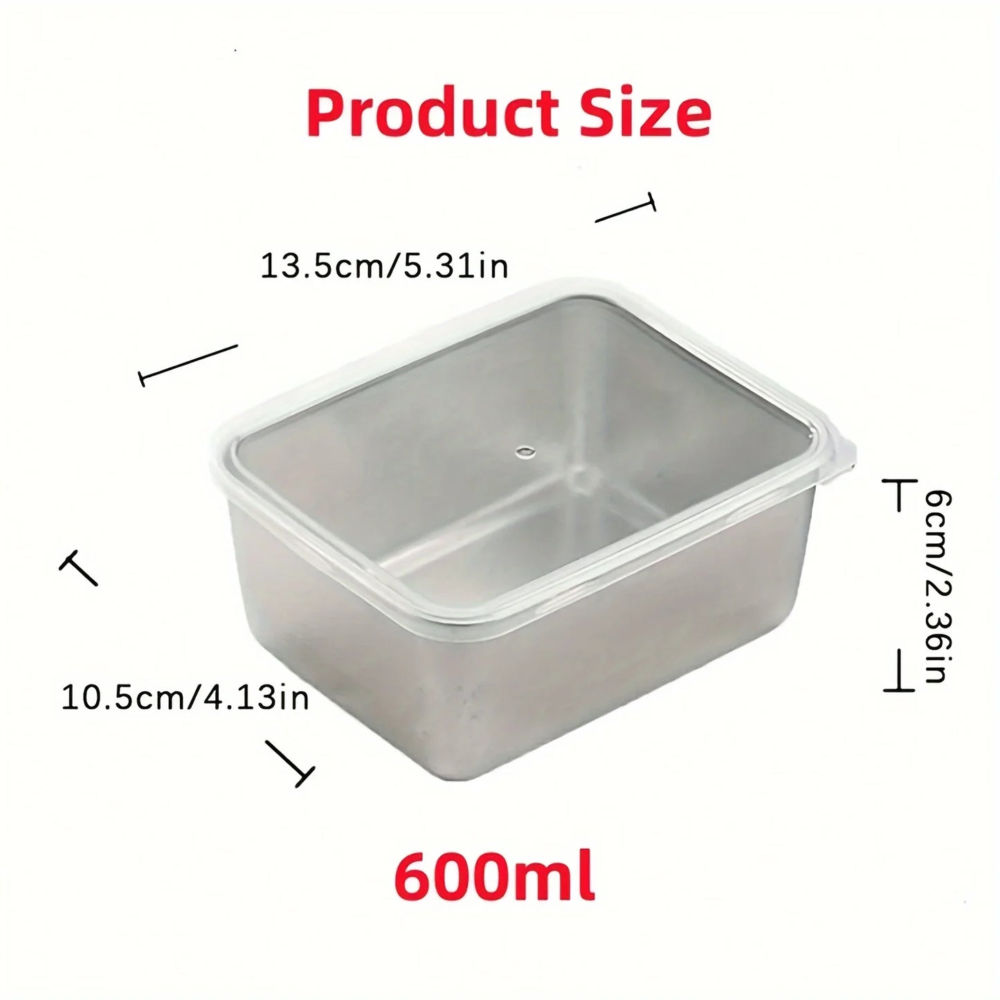 Premium Stainless Steel Food Container Set - 6-Piece Leakproof & Stackable Storage with Secure Lids for Outdoor Adventures, School & Travel