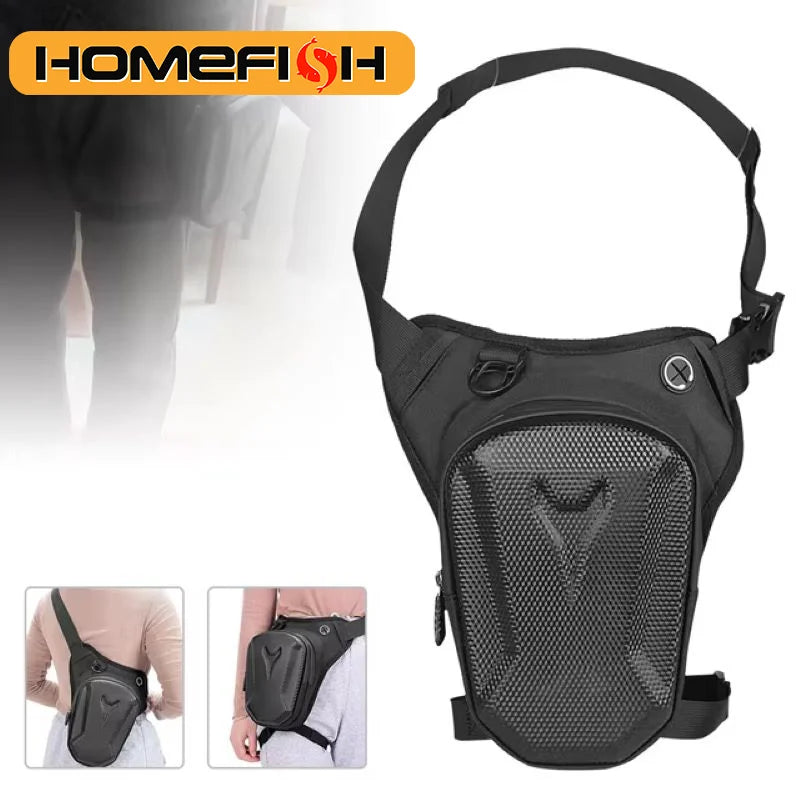 QS1 Tactical Leg Bag - Men's Waterproof Multifunctional Motorcycle Riding Storage Bag for Travel & Hiking