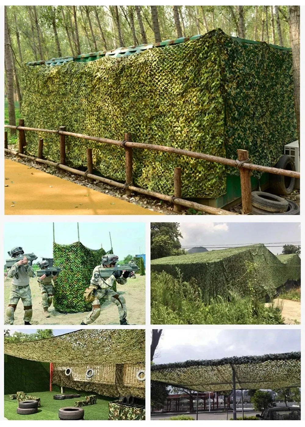 Camouflage Netting Outdoor Camping Sunshade Mesh Camo Net for Hunting Shooting Car Covers Military Party Sun Shelter