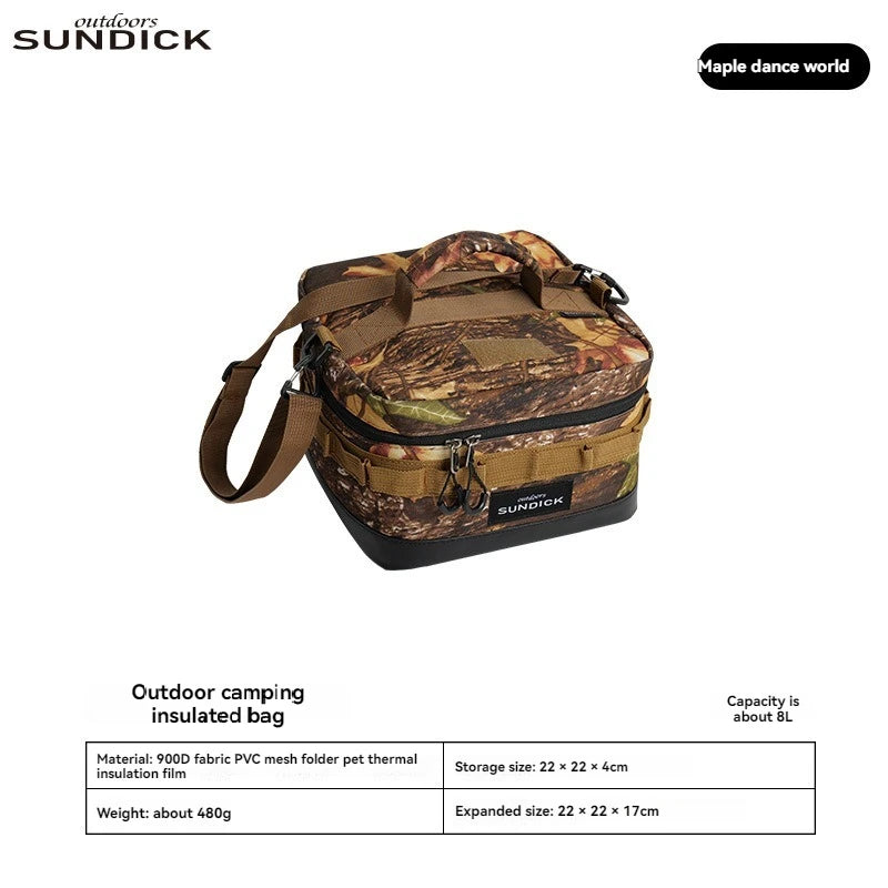 Premium 900D Waterproof Thermal Picnic Cooler Bag - Large Camping Travel Organizer for BBQ & Outdoor Family Activities