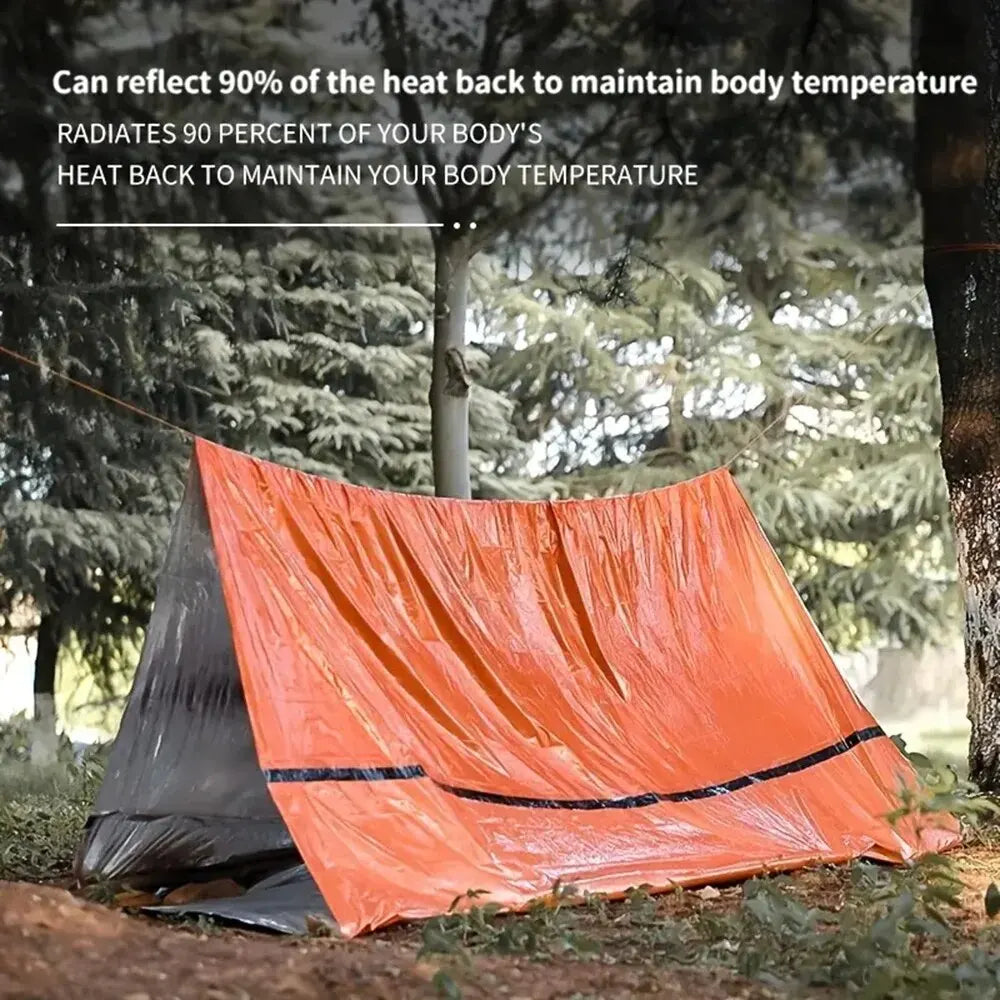 Ultra Waterproof Mylar Thermal Lightweight Survival Sleeping Bag for Camping & Hiking