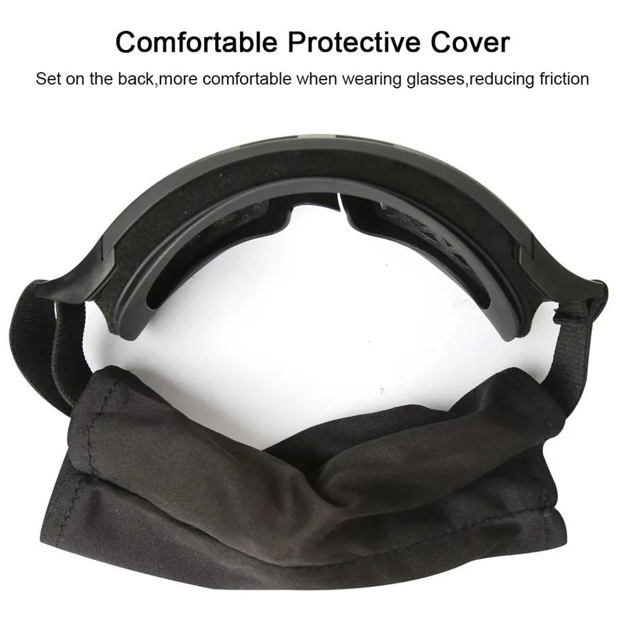 Tactical Anti-Impact Safety Goggles - Explosion Proof Protection for Airsoft, Paintball, Hunting & Mountaineering