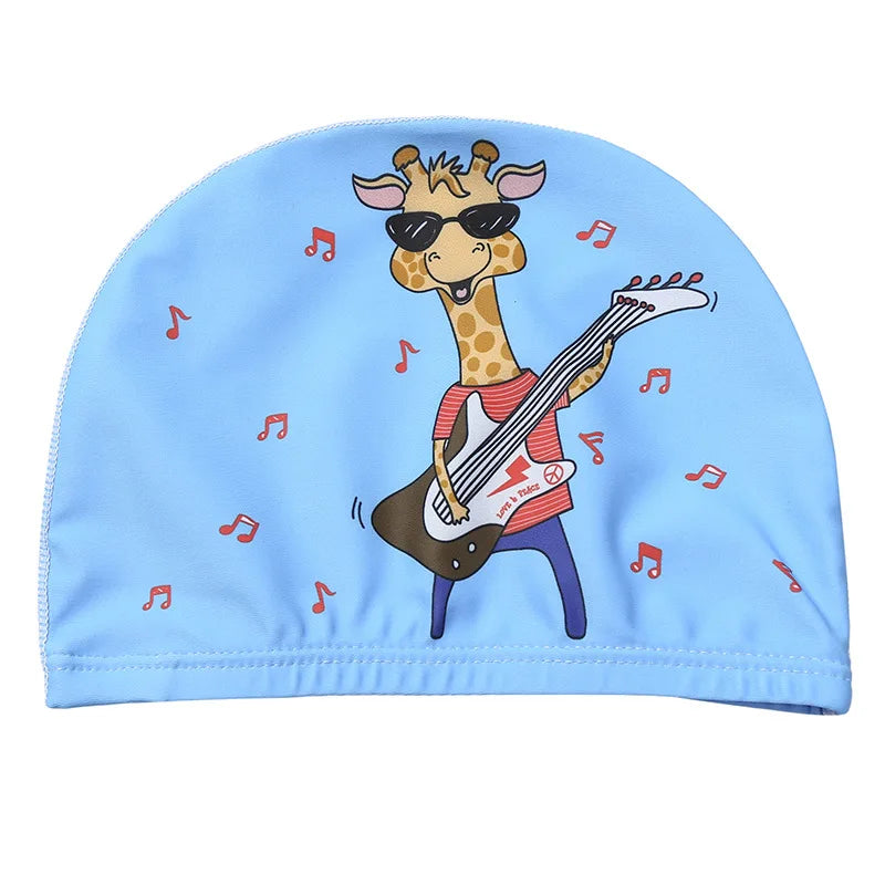 Professional Cartoon Swimming Cap for Kids