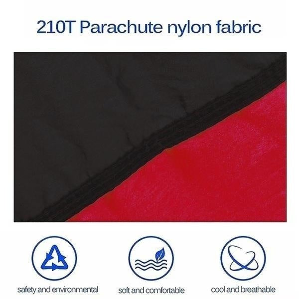 Portable Nylon Camping Hammock - High Strength Parachute Fabric Hanging Bed for Single Person Outdoor Use