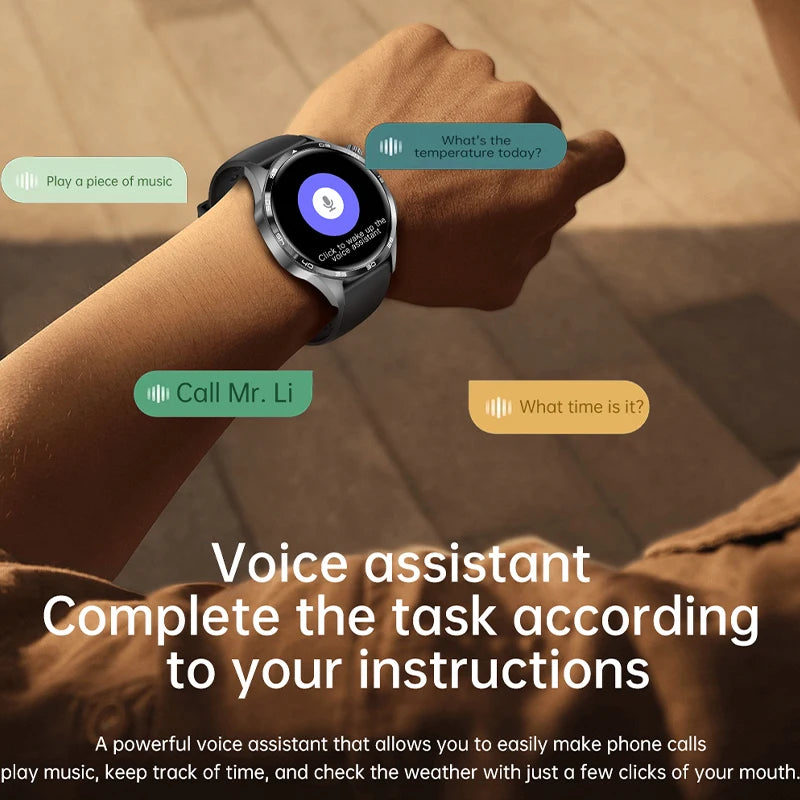 GT5 Pro Smart Watch - Men's 2024 AMOLED HD Smartwatch with Bluetooth Calling, GPS, NFC, Heart Rate Monitor & Compass