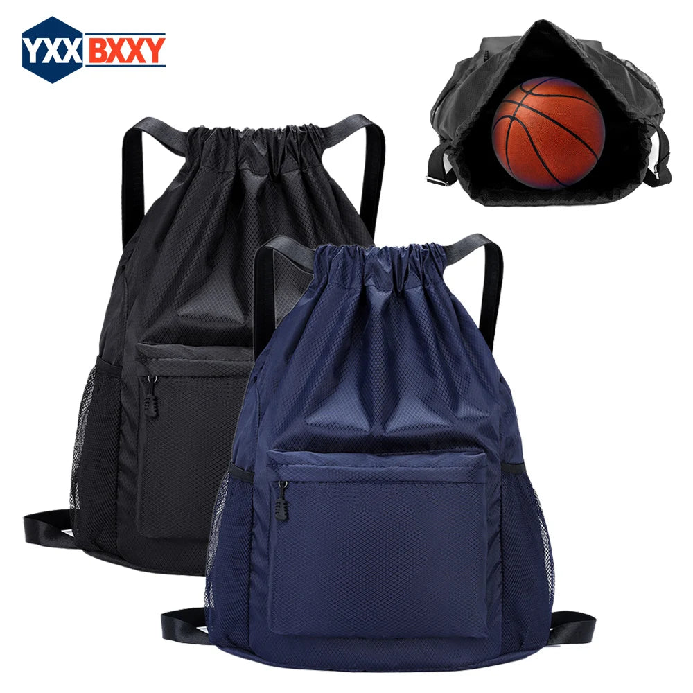 Lightweight Waterproof Drawstring Bag - Sports Cinch Sack for Gym, Basketball & Travel for Men & Women