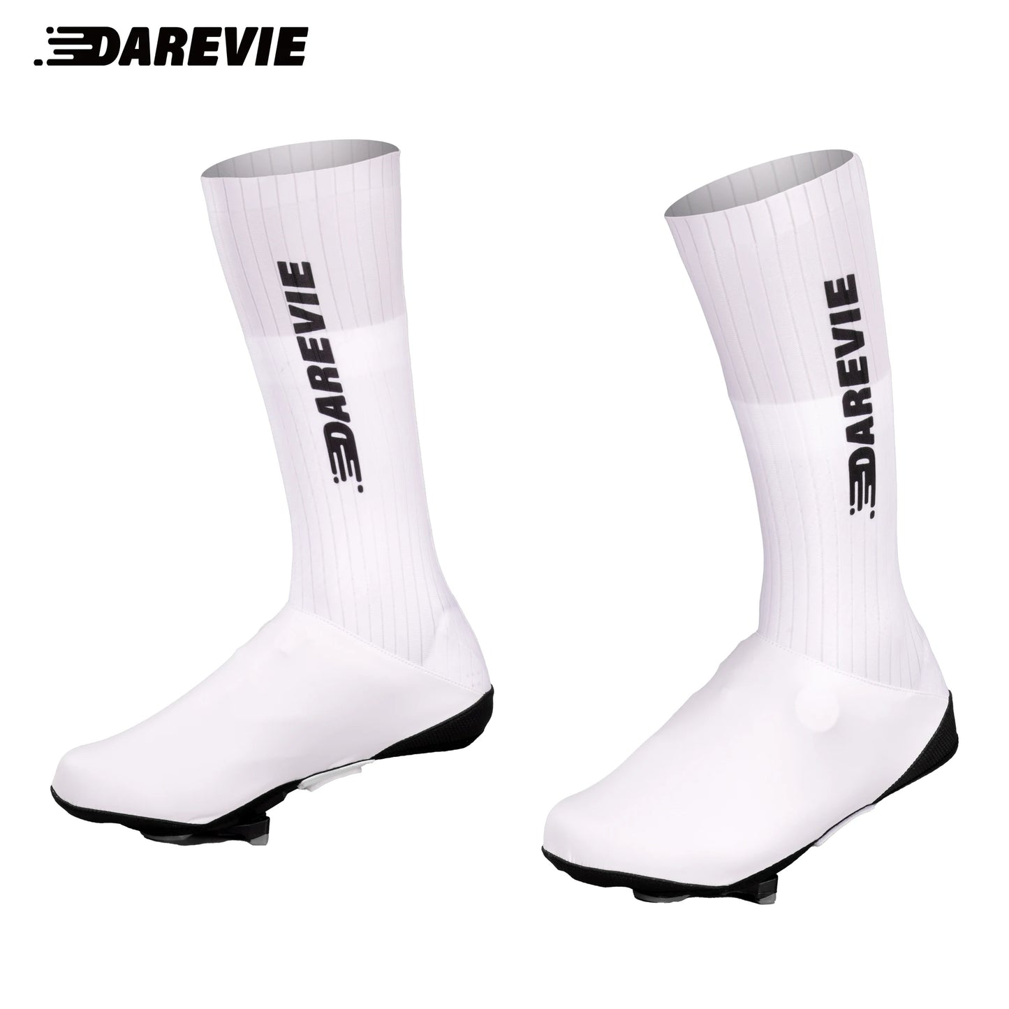 Aero Striped Cycling Shoe Covers - Waterproof Windproof Anti-Slip Overshoes for Road & MTB Bikes