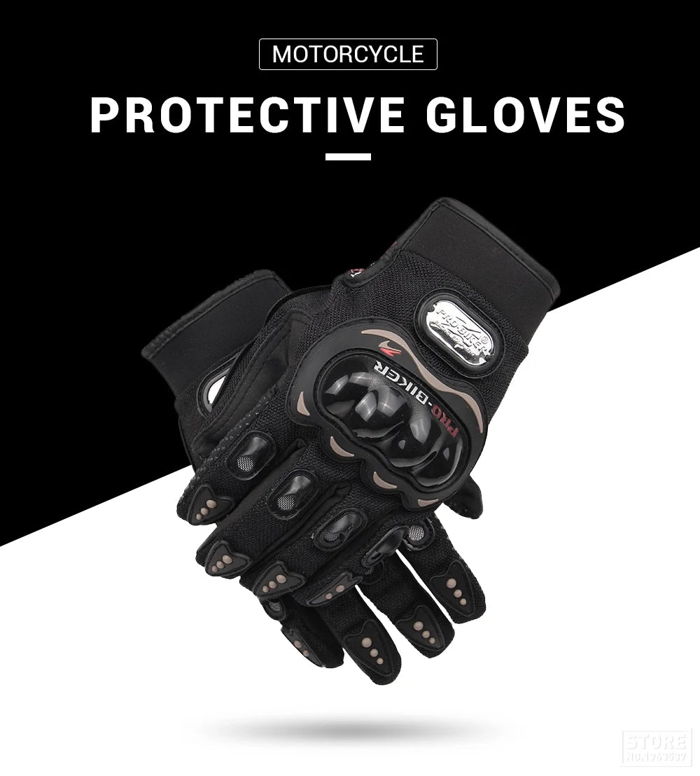 Winter Motorcycle Gloves - Windproof Waterproof Touch Screen Motocross Riding Gloves for Men