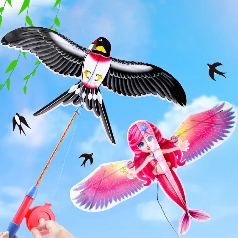 Mini Plastic Kite | 40cm | Hand Brake | Outdoor Fun | Sports Toys | Kites for Kids | Gifts