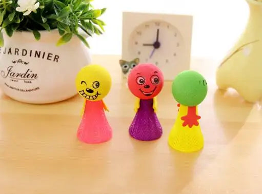 10-Piece Multicolor Jumping Elf Dolls Set - Creative Plastic Toys for Kids Birthday Party Gift