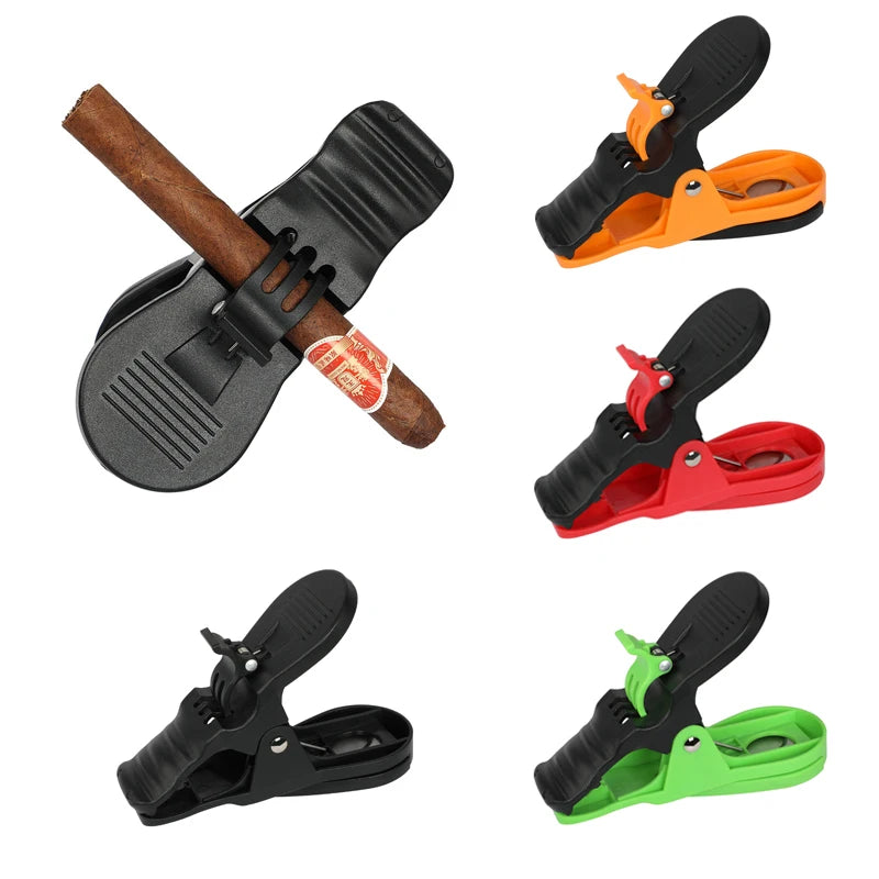 Golf Course Cigar Holder Set - Double Portable Plastic Cigar Holders - Premium Golf Accessories