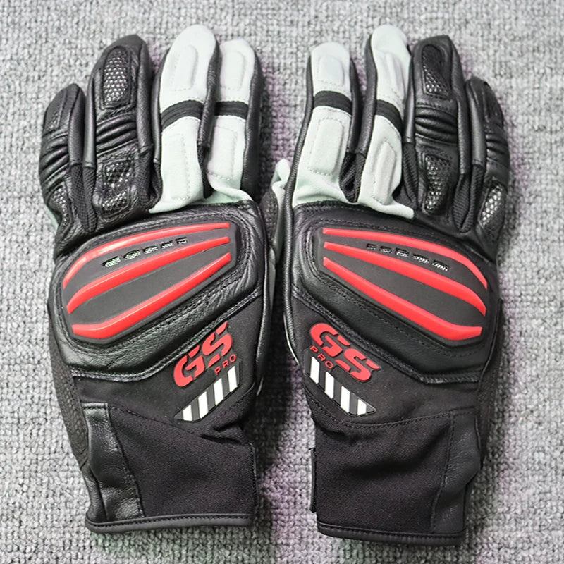 BMW Rally GS Motorcycle Racing Gloves - Touch Screen Off-Road Motocross Gloves