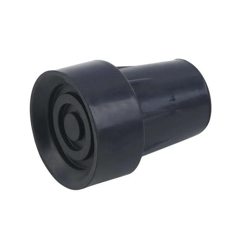 Heavy Duty Rubber Walking Stick Ferrule - Metal End Cap Cover for Canes, Crutches & Hiking Sticks (1-3 Pack)