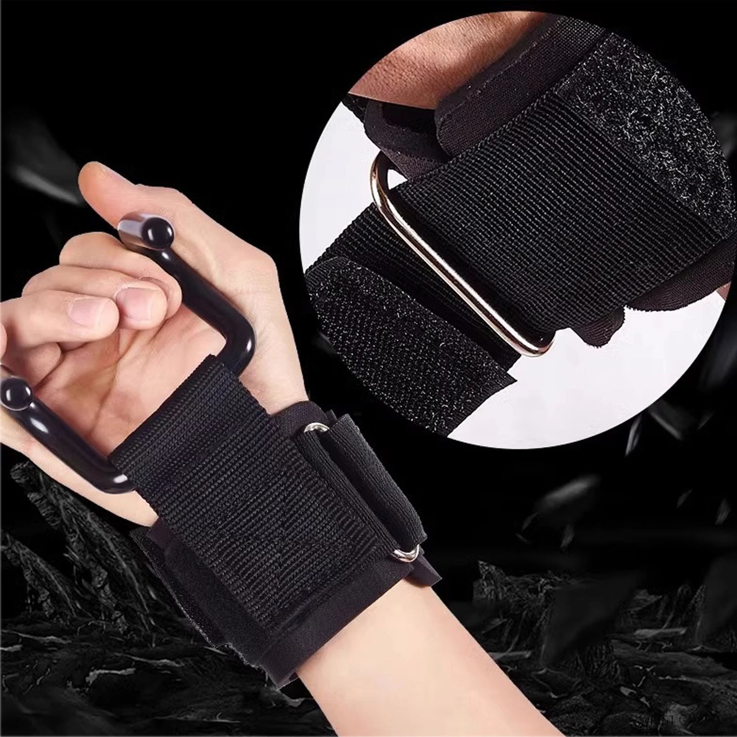 2-Pack Stainless Steel Heavy-Duty Wrist Hooks