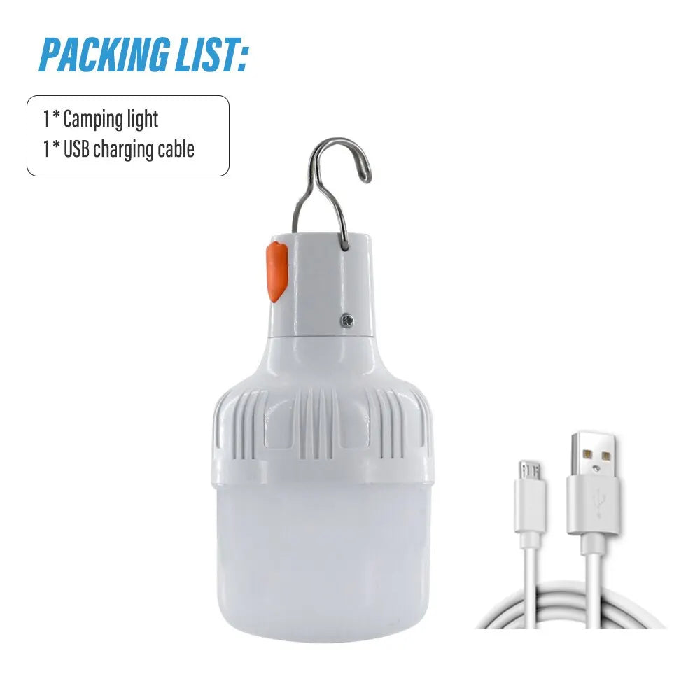 Outdoor USB Rechargeable LED Lamp Bulbs - High Brightness - Emergency Light - Portable Lantern - Night Lights