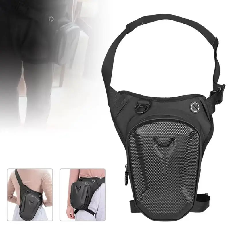 QS1 Tactical Leg Bag - Men's Waterproof Multifunctional Motorcycle Riding Storage Bag for Travel & Hiking
