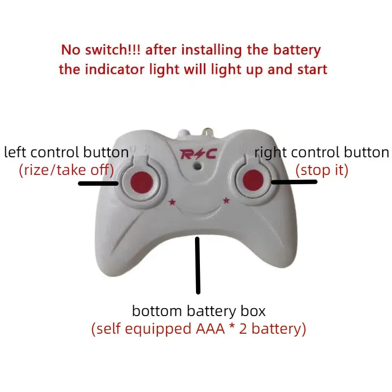 Rechargeable Mini RC Drone - Remote Controlled, Safe, Fall-Resistant, RC Helicopters - Drone for Children
