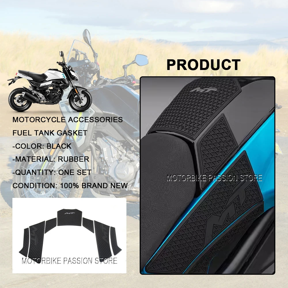 CFMOTO 450MT Fuel Tank Pad Protector - Gas Tank Knee Grip Sticker Mat for CF MOTO MT450 MT 450 Motorcycle Accessories