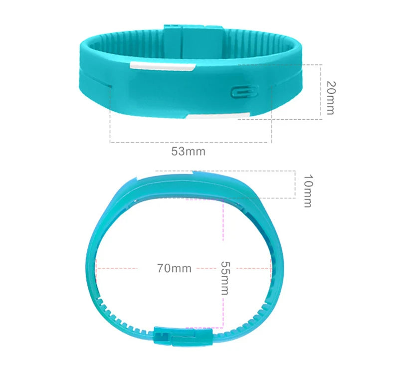Digital LED Sports Watch - Silicone Strap Wristwatch for Kids, Boys, Girls, Men & Women
