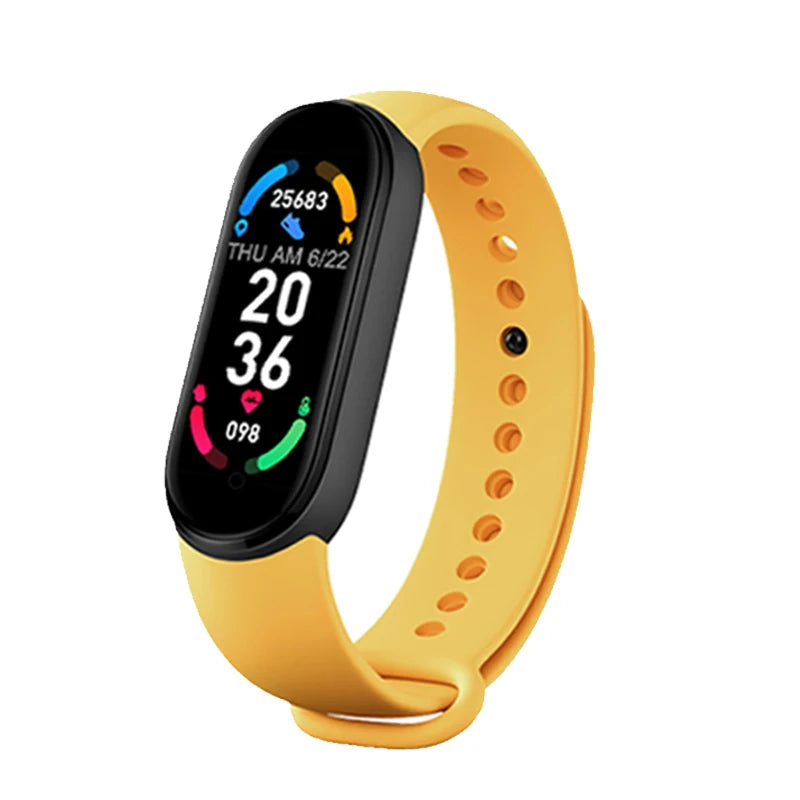 M6 Smart Watch for Men & Women - Fitness Smart Bracelet with Heart Rate & Blood Pressure Monitor