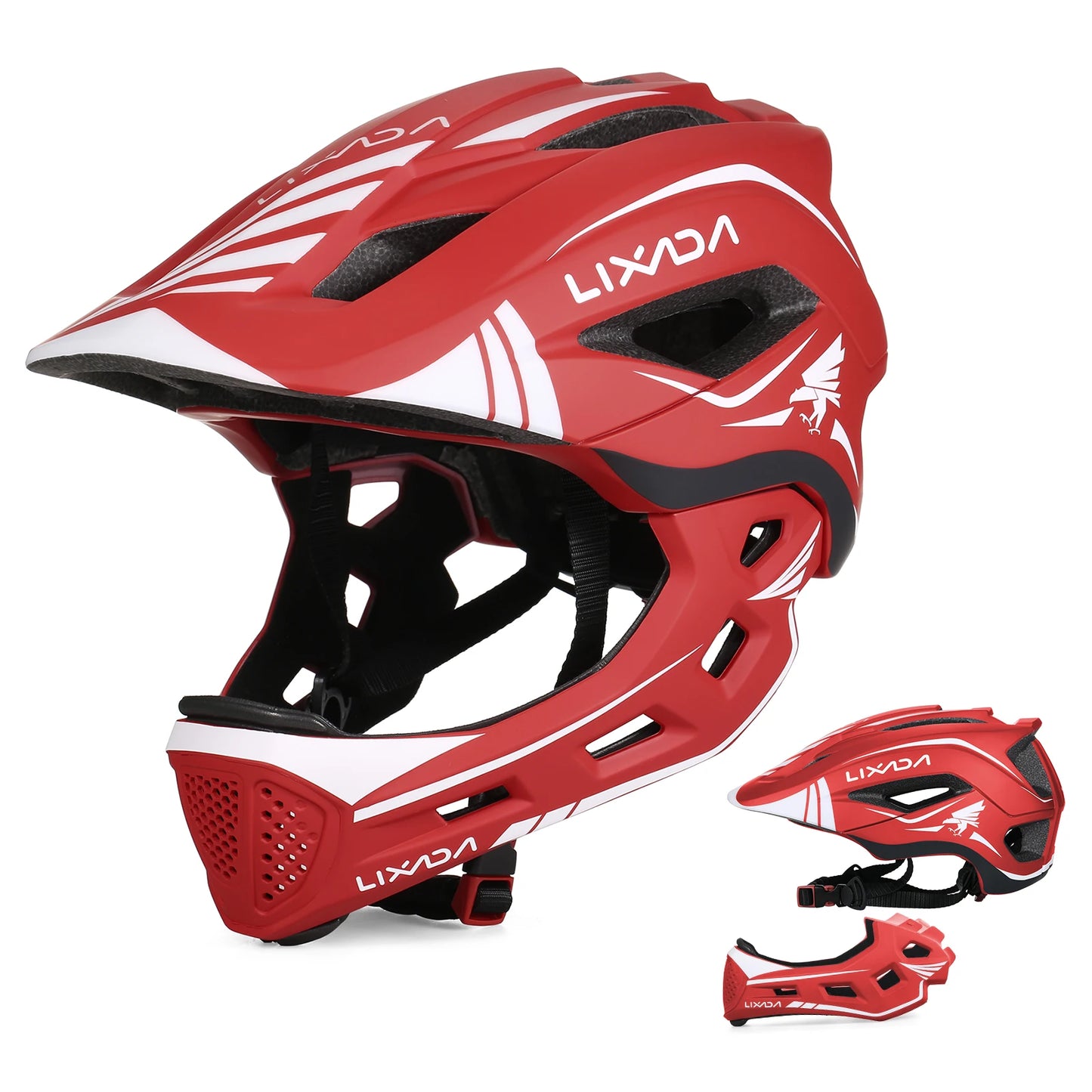 Kids Full-Face Detachable Helmet – Multi-Sport Safety Gear for Cycling, Skateboarding & Roller Skating