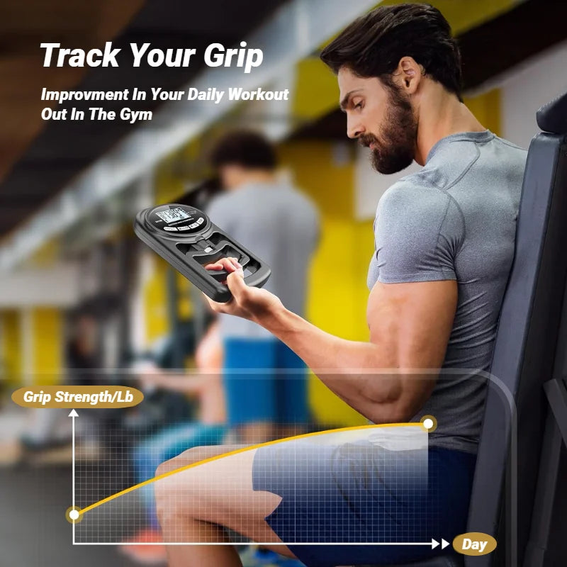265Lbs/120Kg Digital Hand Dynamometer - Grip Strength Tester for Men and Women