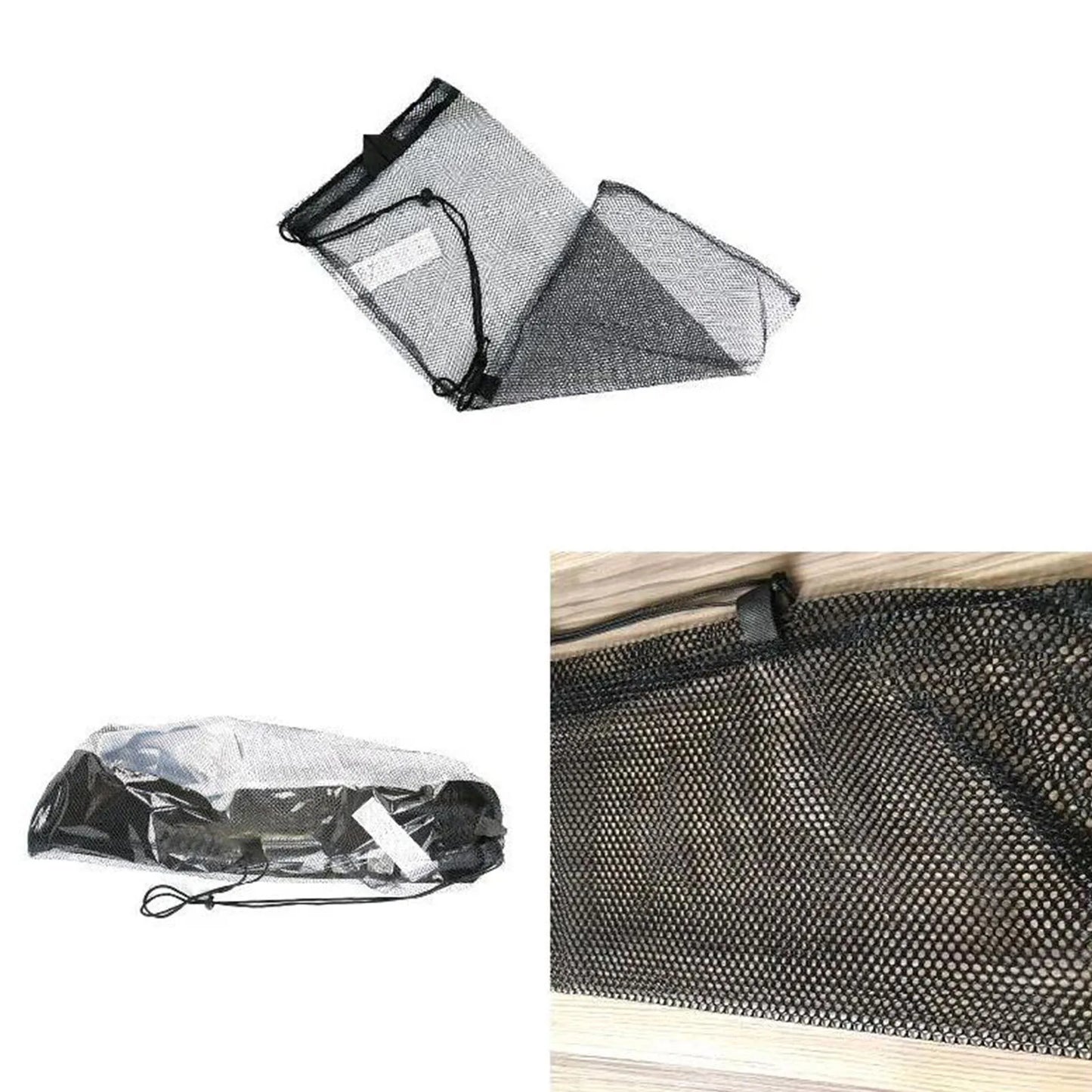 Quick-Dry Mesh Diving Bag - Drawstring Snorkeling Storage for Sports Equipment