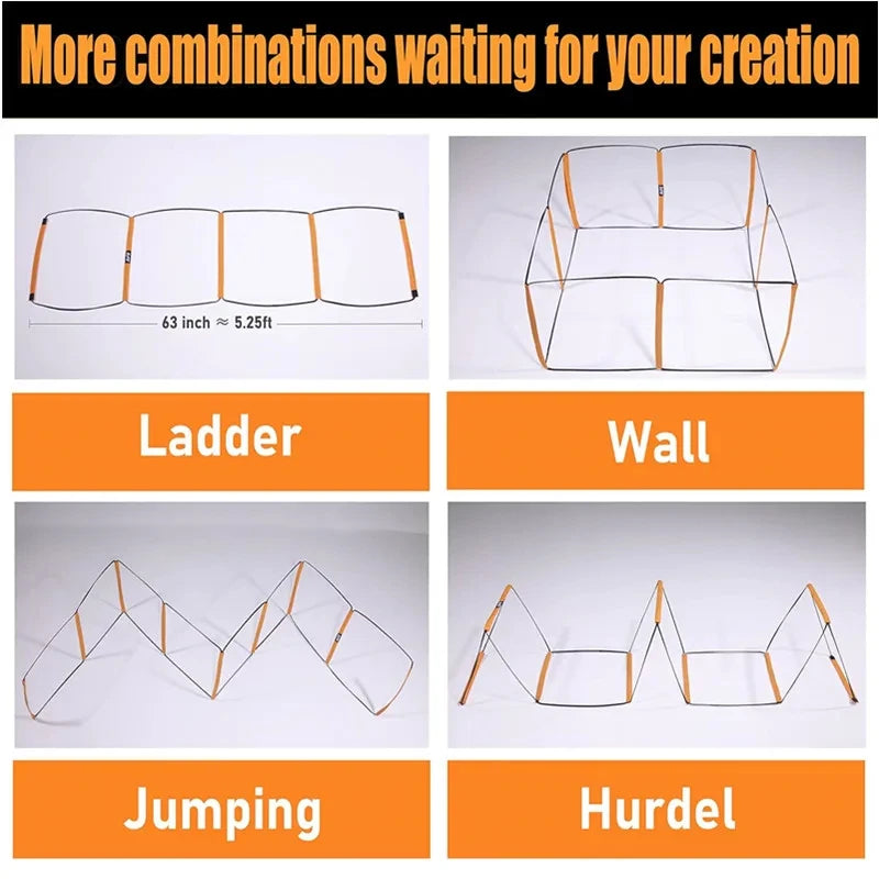 Dual-Purpose Soccer Training Jump Ladder - Ultimate Agility Training Tool