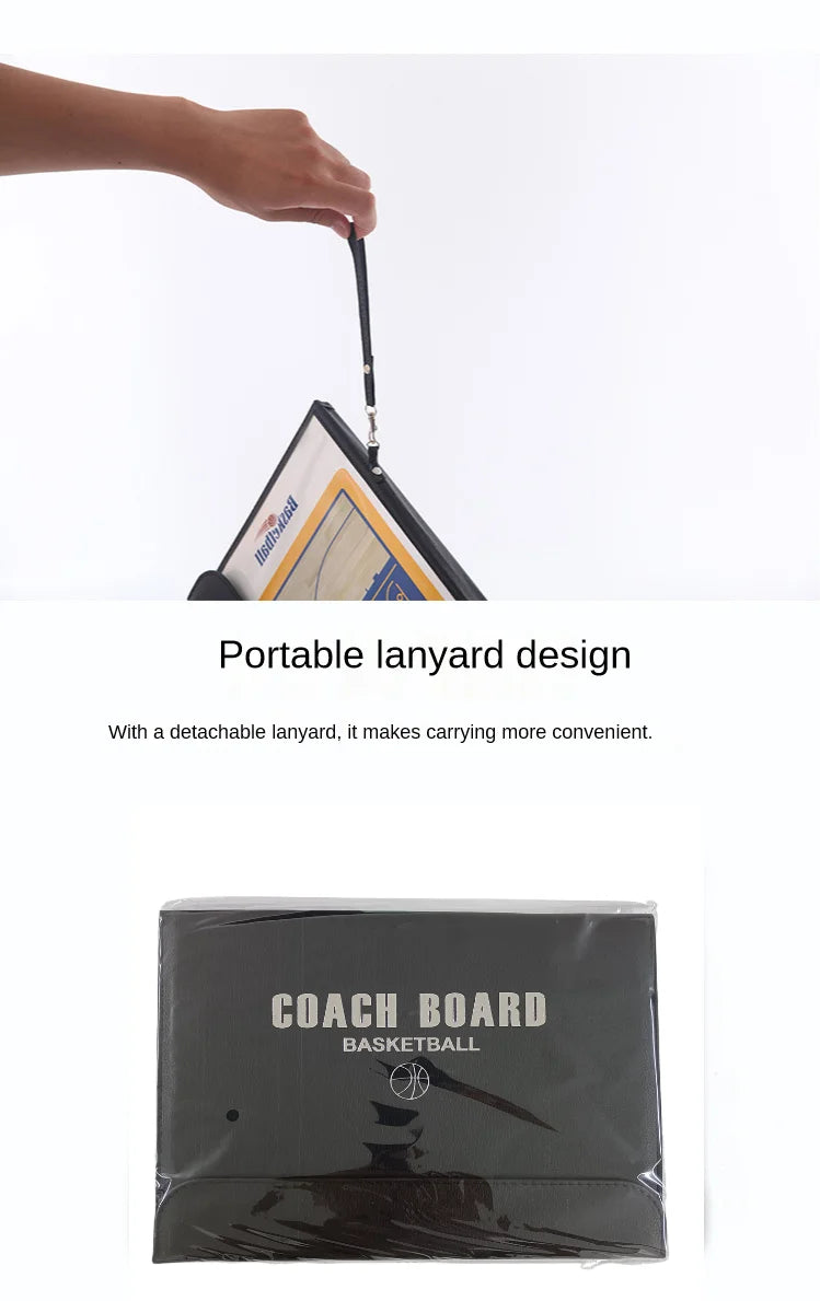 Folding Tactical Basketball Coach Board Magnetic Basketball Tactical Board Portable Competition Game Training Magnet Clipboard