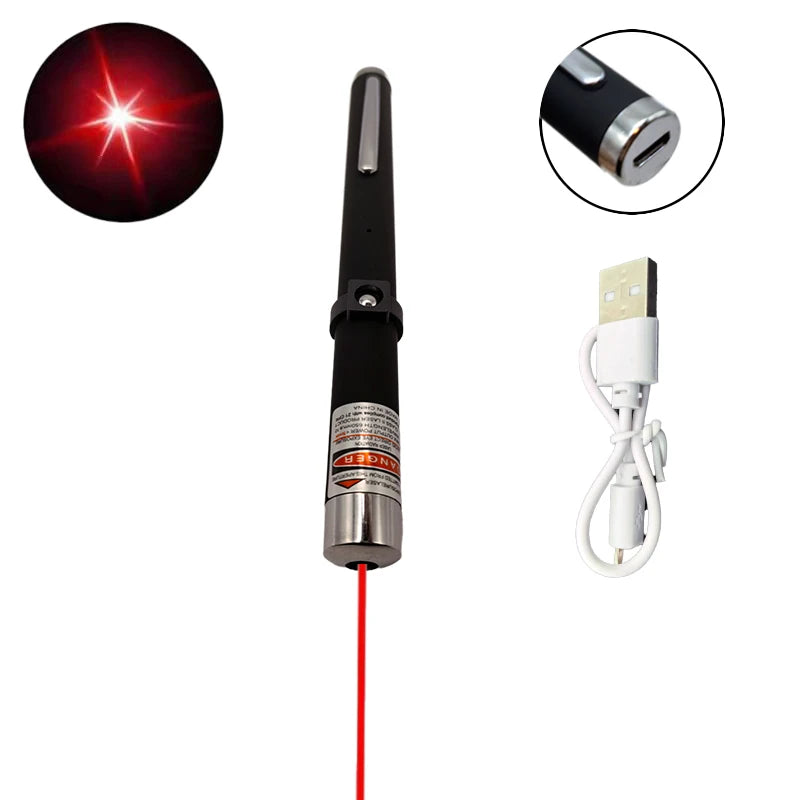 Mini LED Laser Pointer & Pet Training Flashlight - 2-in-1 Interactive Cat Toy & Scratching Entertainment - Perfect Christmas Gift for Pets