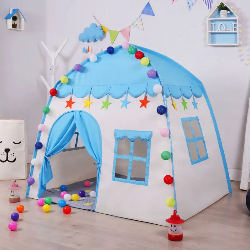 Children's Tent - Indoor/Outdoor Games - Garden Tipi - Princess Castle - Folding Cubby - Toys - Tents - Enfant Room House Teepee Playhouse