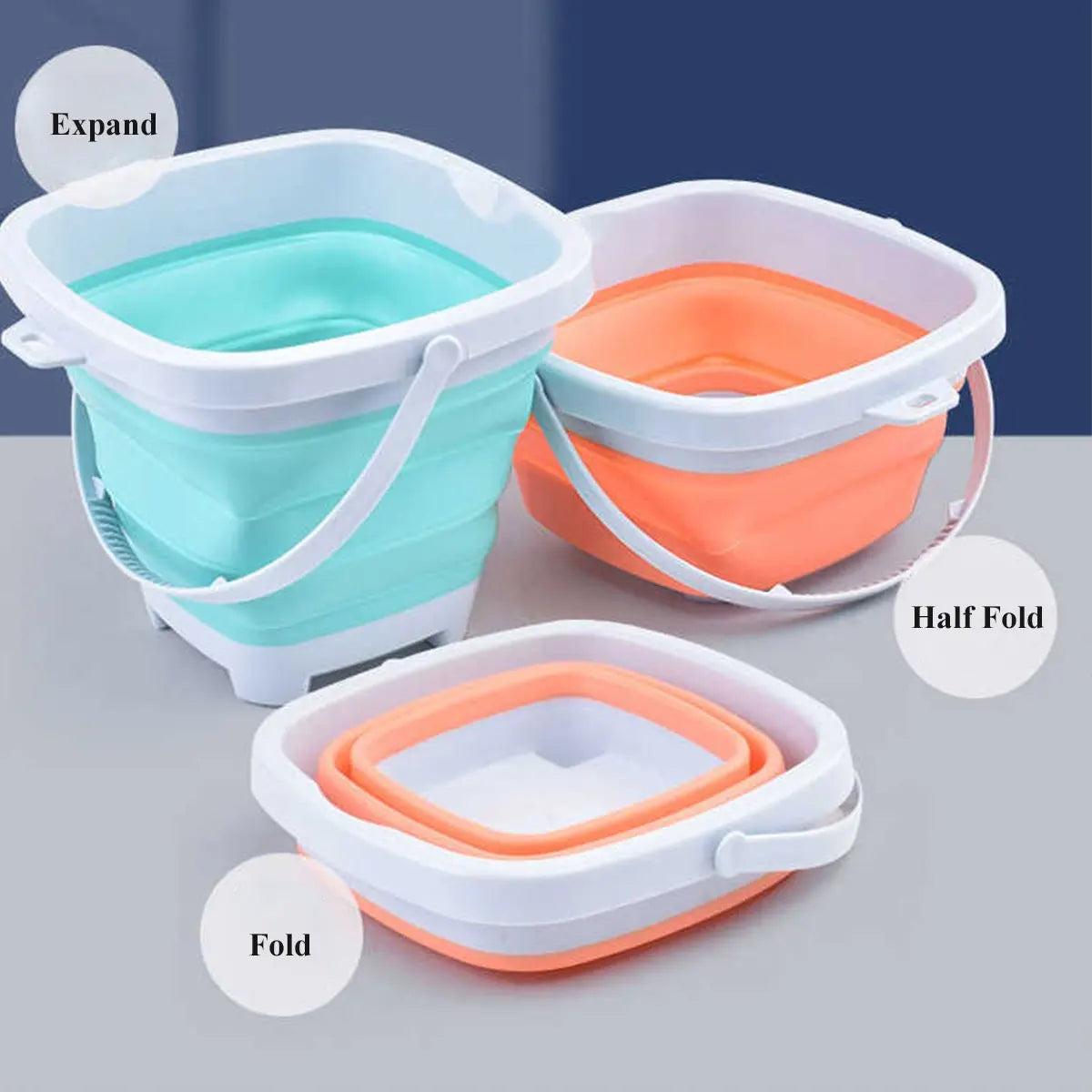 Children's Beach Sand & Water Play Set - 11 Piece Collapsible Bucket Kit with Summer Outdoor Toys for Kids Sandbox Games (Random Color Selection)