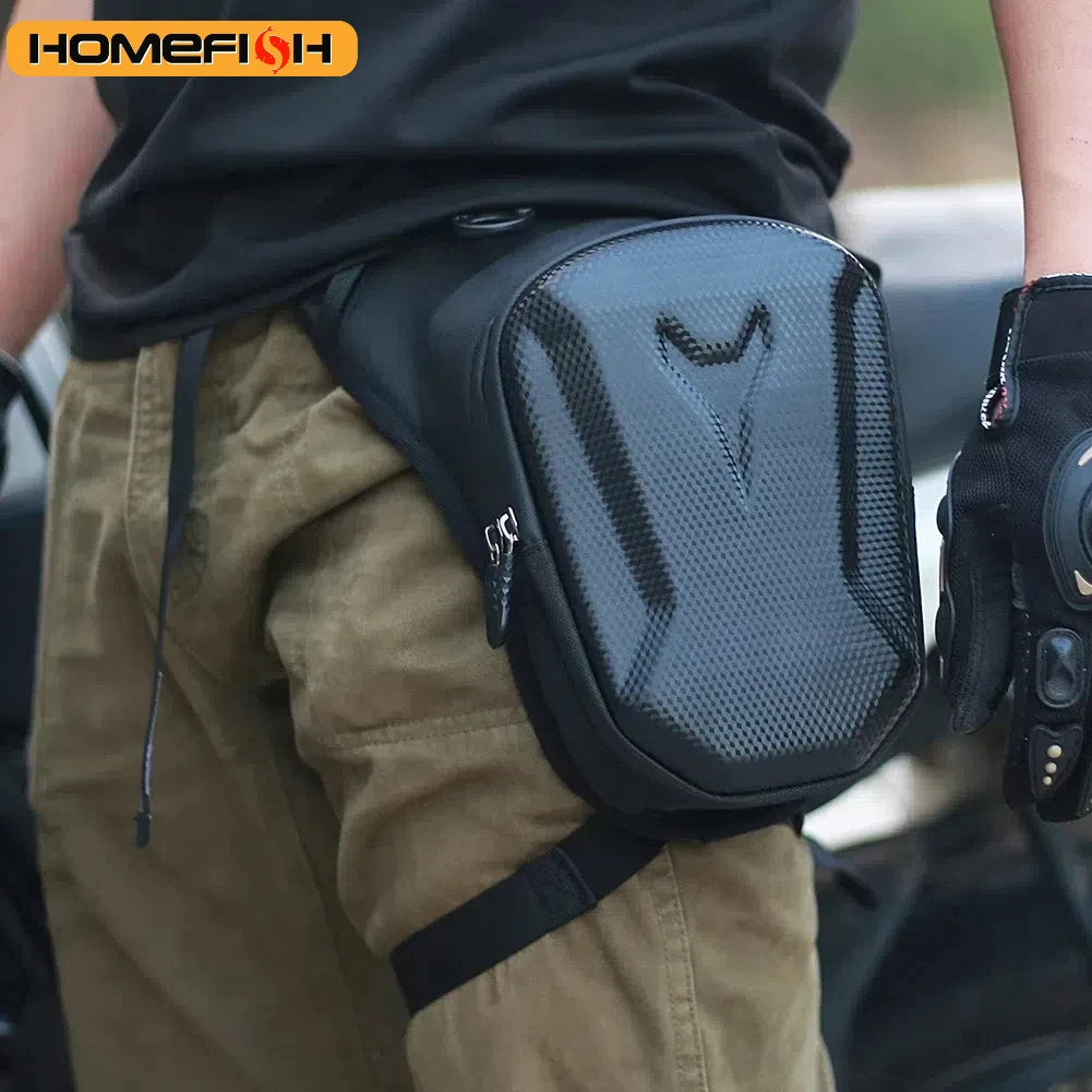 QS1 Tactical Leg Bag - Men's Waterproof Multifunctional Motorcycle Riding Storage Bag for Travel & Hiking