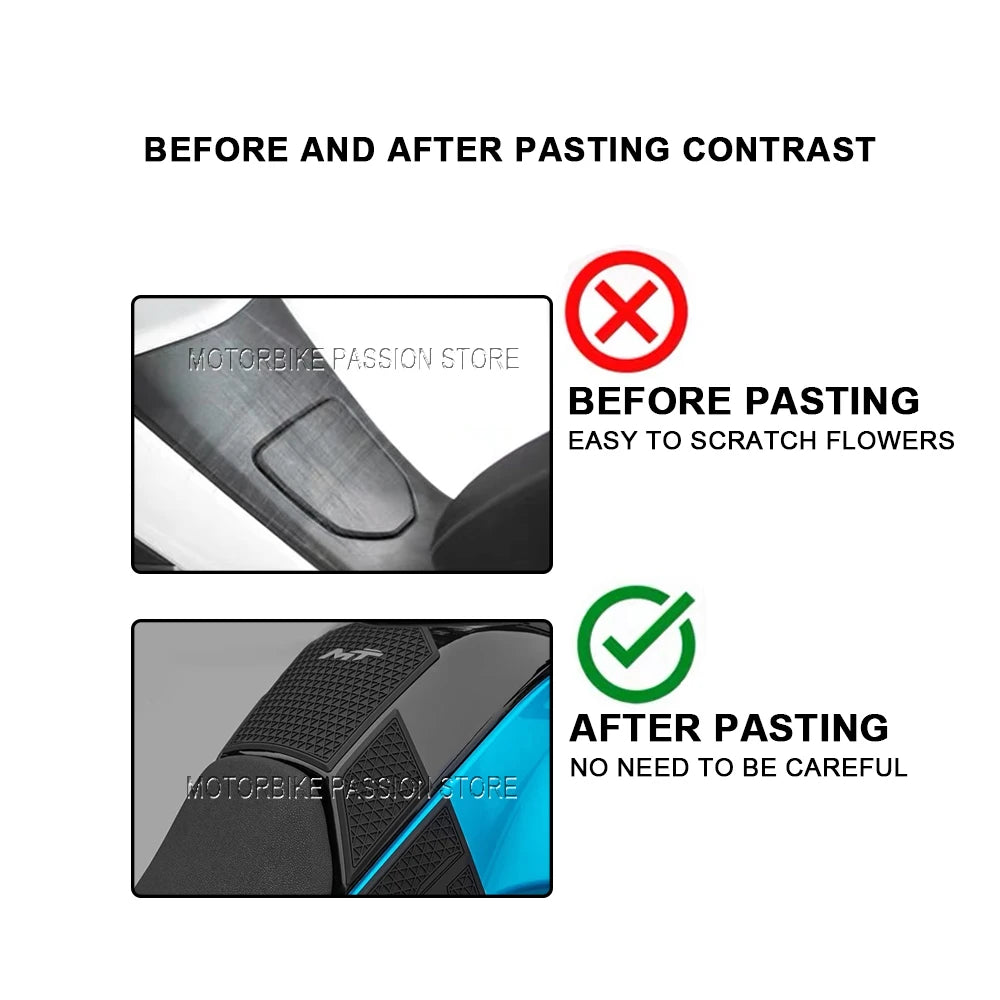 CFMOTO 450MT Fuel Tank Pad Protector - Gas Tank Knee Grip Sticker Mat for CF MOTO MT450 MT 450 Motorcycle Accessories