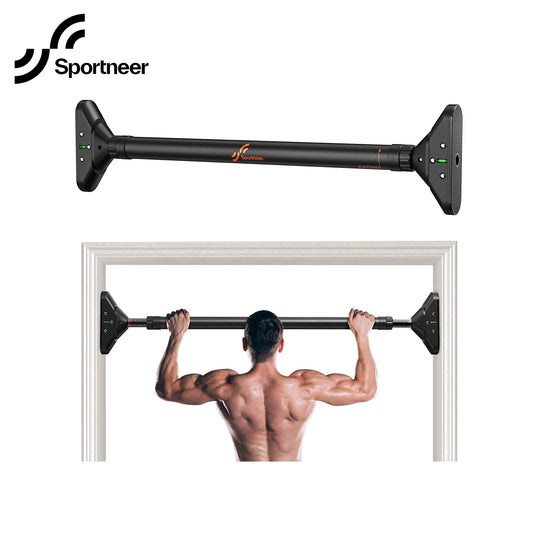 Indoor Home Pull Up Bar Adjustable Width Strength Training Chin up Bar without Screws Max 440lbs for Fitness Exercise