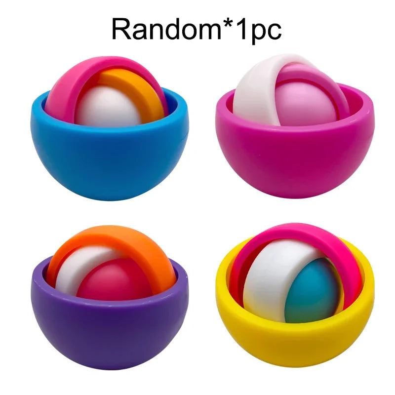 3D Gyroscope Fidget Spinner Ball - Sensory Stress Relief Toy for Kids, Teens & Adults with ADHD & Autism