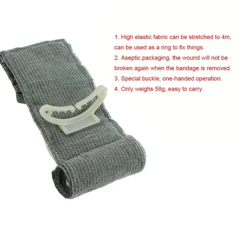 Emergency Trauma First Aid Kit - Compression Bandage, Tourniquet, Sterile Medical Dressing & Roll Bandage