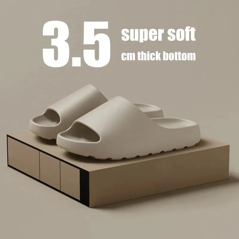 EVA Cloud Slides - Thick Sole Beach Sandals for Men & Women | Soft Bottom Summer Slippers