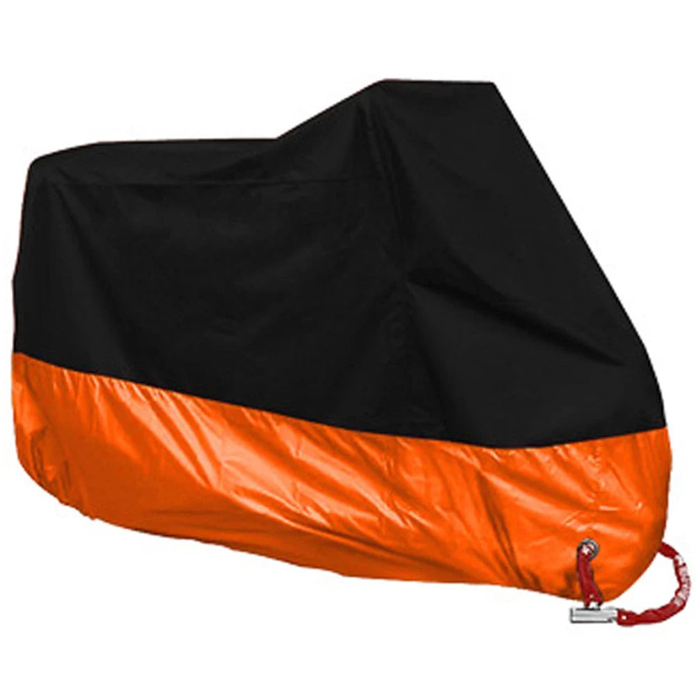 All-Season Waterproof Motorcycle Cover - UV Protection, Dustproof, Indoor/Outdoor for Motorbikes & Scooters