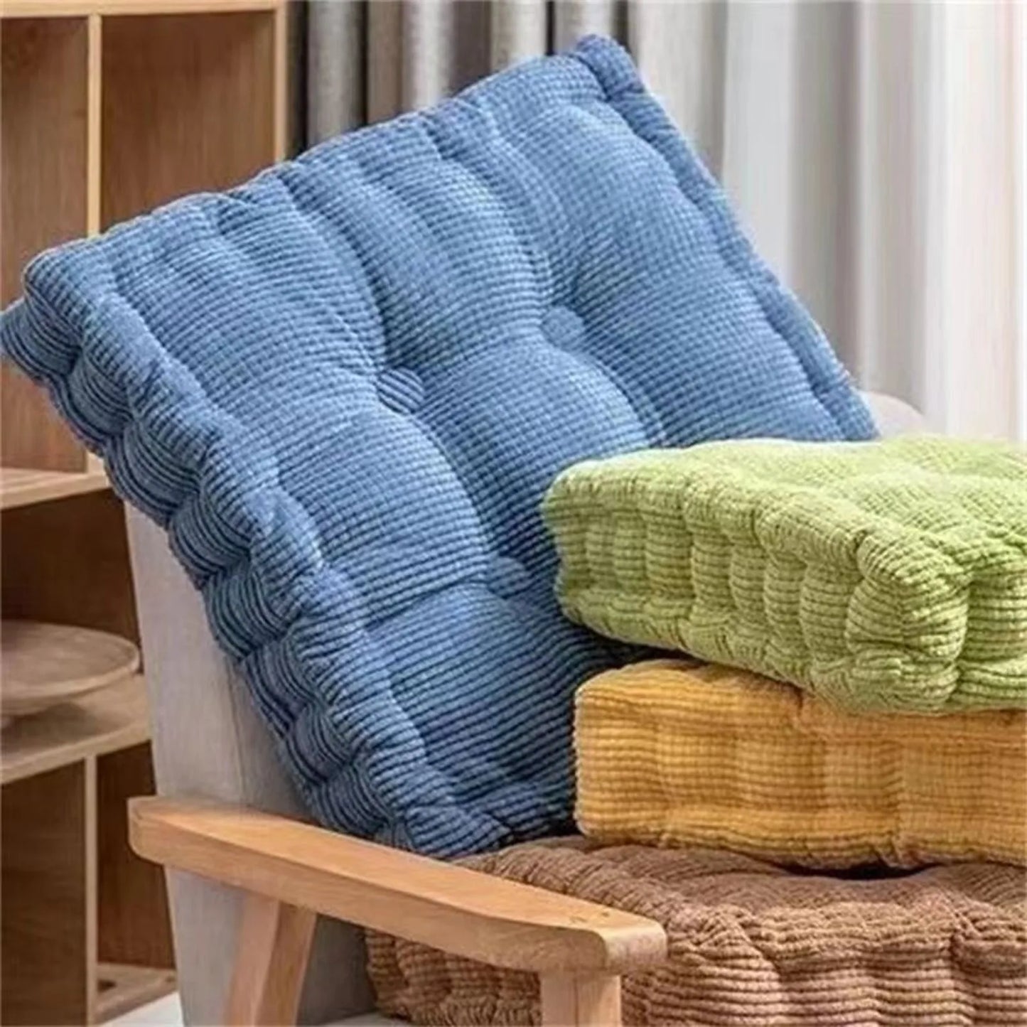Thicken Square Corncob Tatami Seat Office Chair Cushion Soft Sofa for Home Floor Decor Textile Knee Pillow Office Outdoor Mat