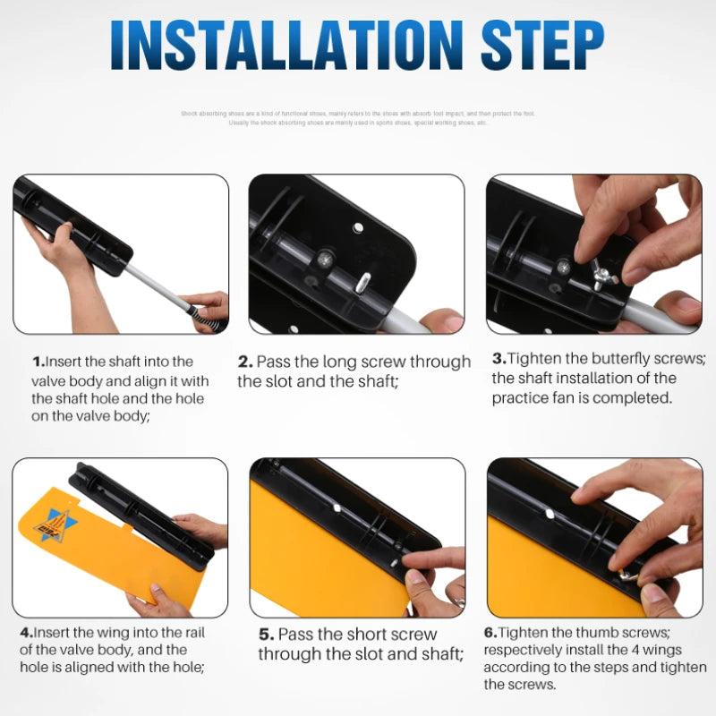 Golf Swing Trainer Fan - Power Speed Practice Aid with Wind Resistance Technology