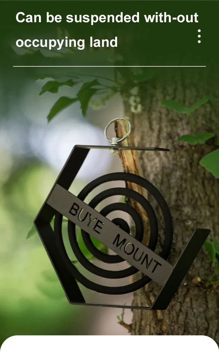 Hanging Mosquito Coil Holder - Outdoor Camping Tray for Hiking & Tourist Supplies