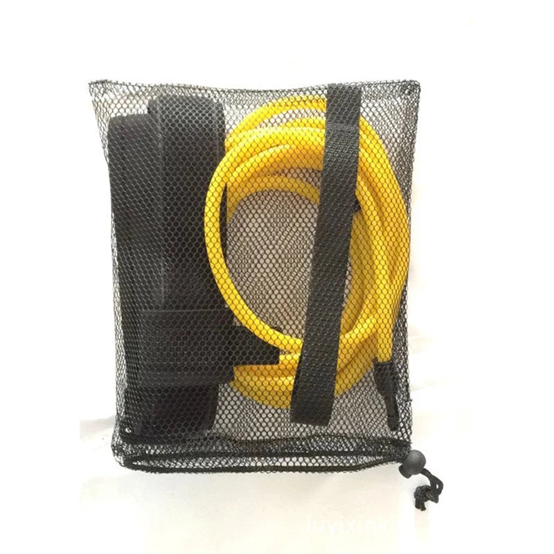 Swimming Training Resistance Belt - 4M Elastic Tether Harness with Stationary Leash for Pool Exercise and Swim Training Accessories