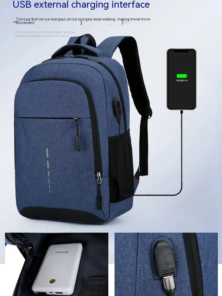 Large Capacity Backpack - Simple Fashion Travel Computer Bag for Men Women Students