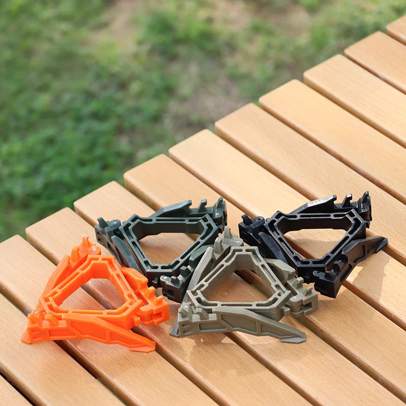 Universal Folding Gas Canister Tripod Stand - Portable Camping Stove Base Holder for Outdoor Gas Tank Support