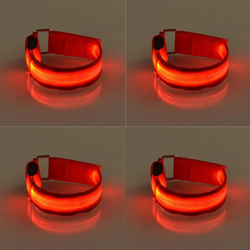 LED Horse Leg Safety Straps - 4 Piece Set for Night Riding