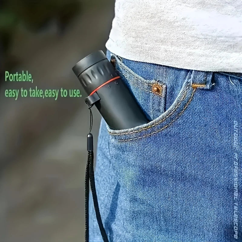 HD 2000X25 Monocular Telescope 2025 - Compact Portable for Stargazing, Bird Watching, Travel, Hiking, Fishing, Camping & Concerts