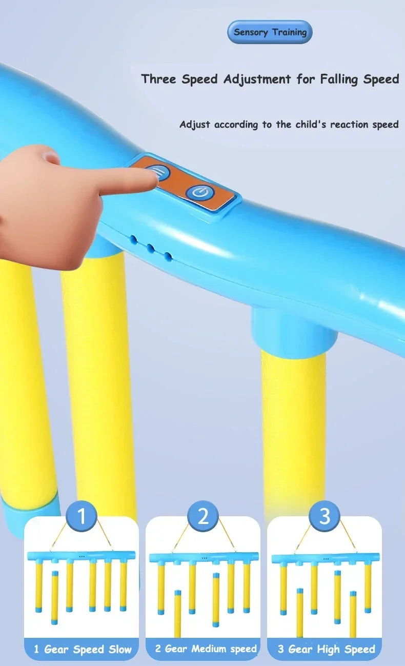 Pro Reaction Training Sticks - Athletic Performance Game for Kids & Adults - Hand-Eye Coordination Sports Trainer - Educational Parent-Child Interactive Challenge