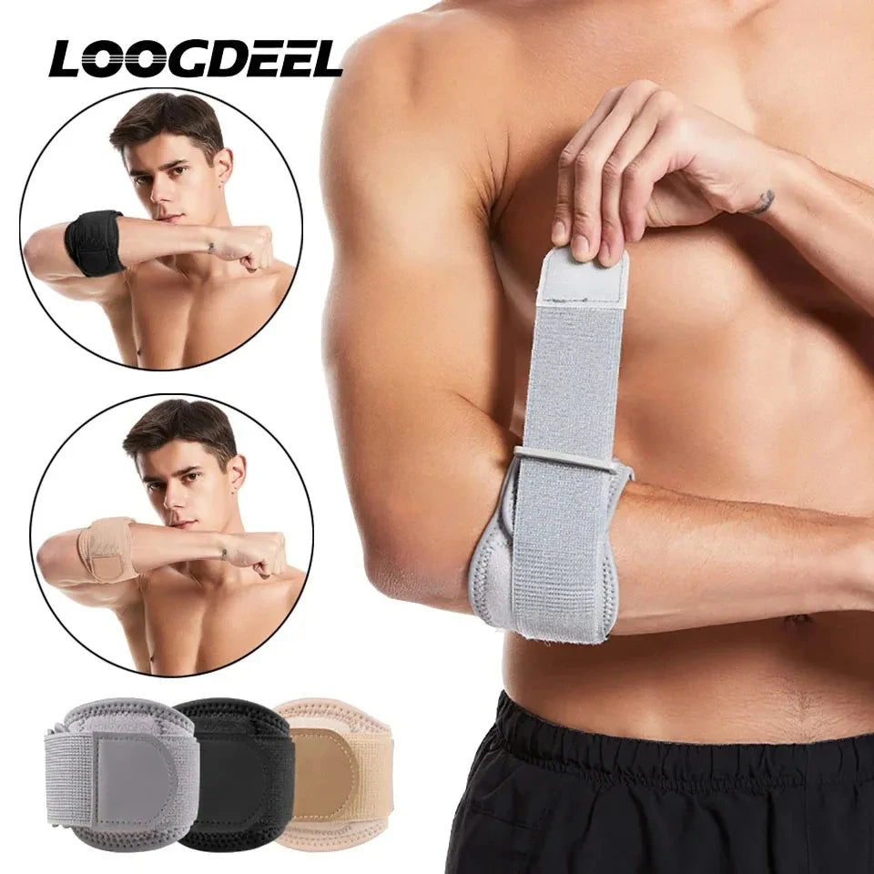 Tennis Elbow Brace - Compression Forearm Support Strap with Pad for Tendonitis and Golf Elbow Pain Relief